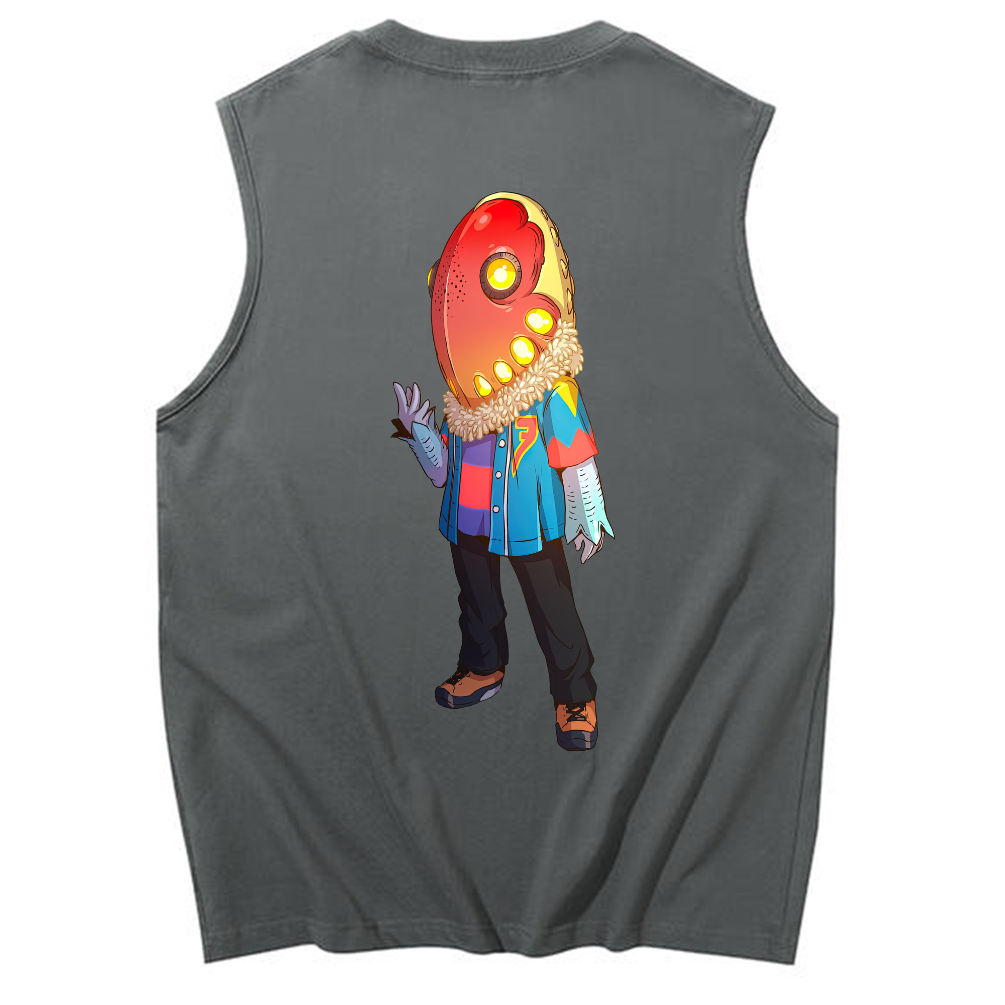 （画像用） ウルトラマン Ultraman コットン100％タンクトップ（背面プリント）